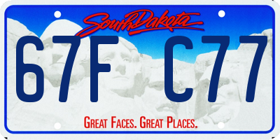 SD license plate 67FC77