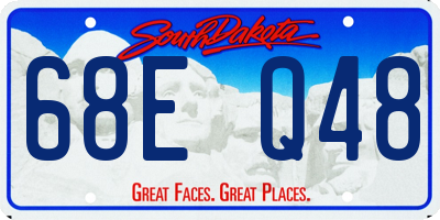 SD license plate 68EQ48