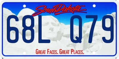 SD license plate 68LQ79