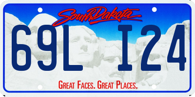 SD license plate 69LI24