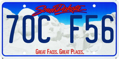 SD license plate 70CF56
