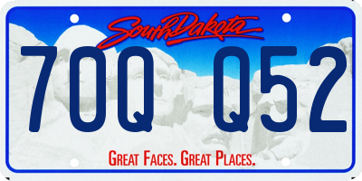 SD license plate 70QQ52