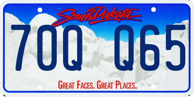 SD license plate 70QQ65