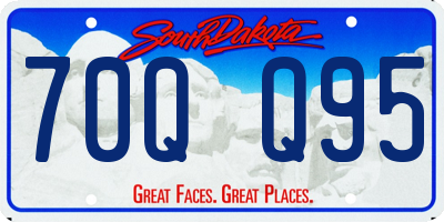 SD license plate 70QQ95