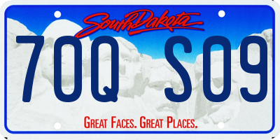 SD license plate 70QS09