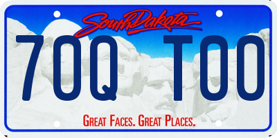 SD license plate 70QT00