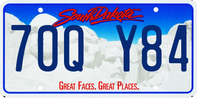 SD license plate 70QY84