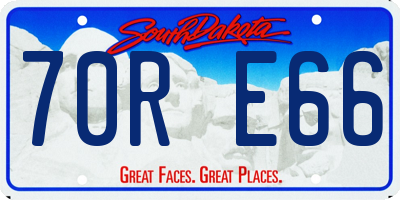 SD license plate 70RE66