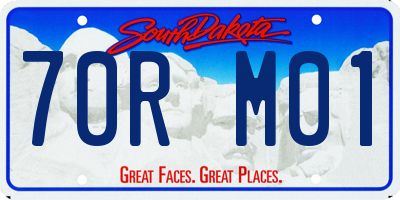 SD license plate 70RM01