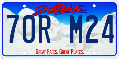SD license plate 70RM24