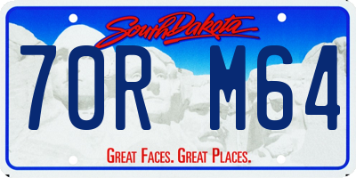 SD license plate 70RM64