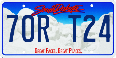 SD license plate 70RT24