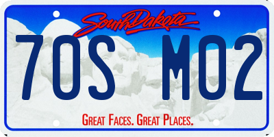 SD license plate 70SM02