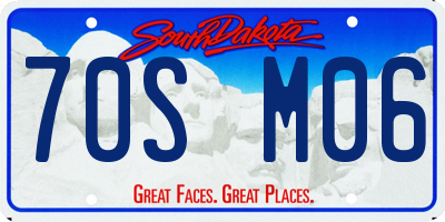 SD license plate 70SM06