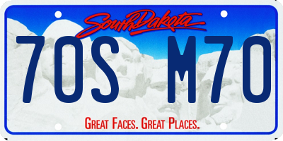 SD license plate 70SM70
