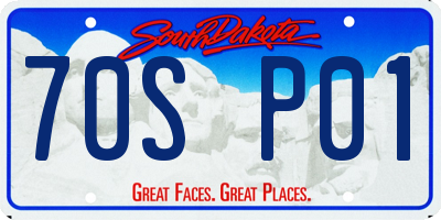 SD license plate 70SP01
