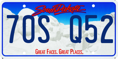 SD license plate 70SQ52