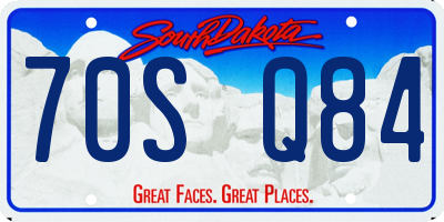 SD license plate 70SQ84