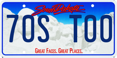SD license plate 70ST00