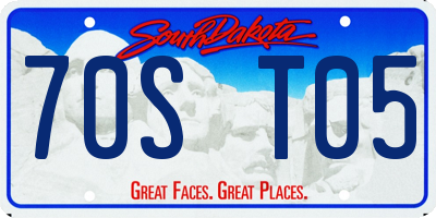 SD license plate 70ST05