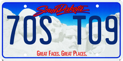 SD license plate 70ST09