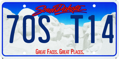 SD license plate 70ST14