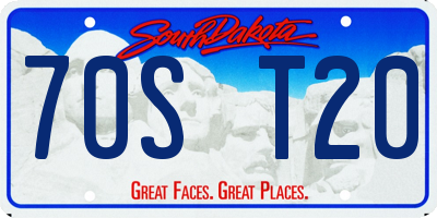 SD license plate 70ST20