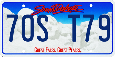 SD license plate 70ST79