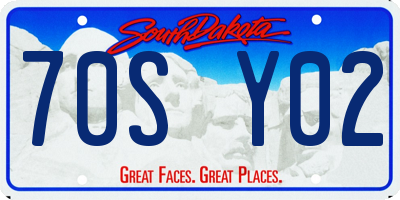 SD license plate 70SY02