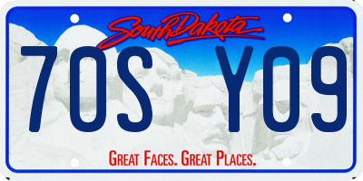 SD license plate 70SY09