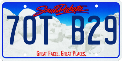 SD license plate 70TB29
