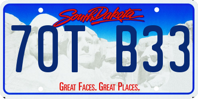 SD license plate 70TB33