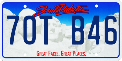 SD license plate 70TB46