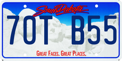SD license plate 70TB55