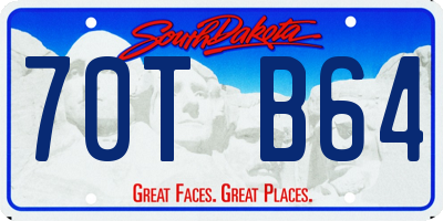 SD license plate 70TB64