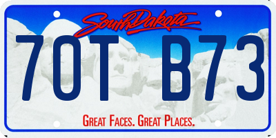 SD license plate 70TB73