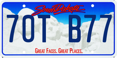 SD license plate 70TB77