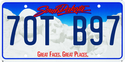 SD license plate 70TB97