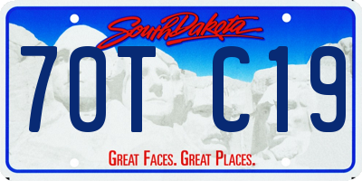 SD license plate 70TC19