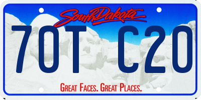 SD license plate 70TC20