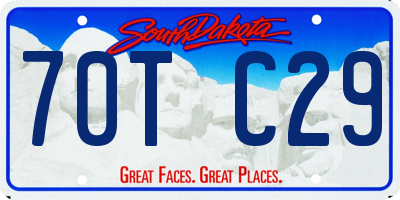 SD license plate 70TC29