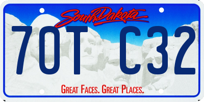 SD license plate 70TC32