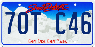 SD license plate 70TC46