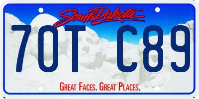 SD license plate 70TC89