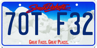 SD license plate 70TF32