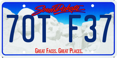 SD license plate 70TF37
