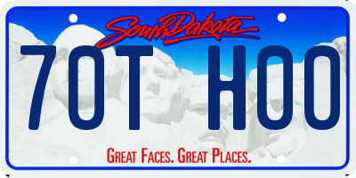 SD license plate 70TH00