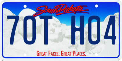 SD license plate 70TH04