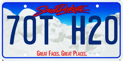 SD license plate 70TH20