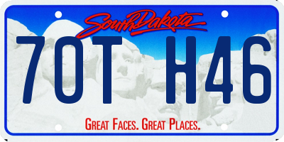 SD license plate 70TH46